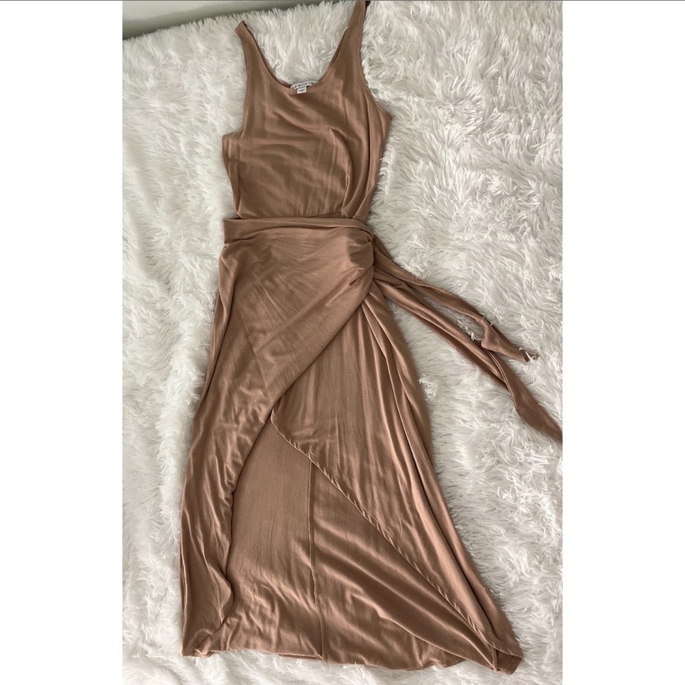 Nude Fitted Dress